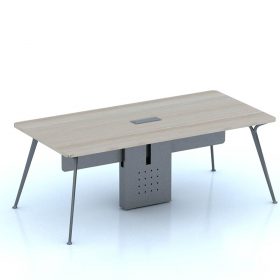 Bàn họp chữ nhậT BO CẠNH (có yếm và chân giữa MFC) PDM 2412R