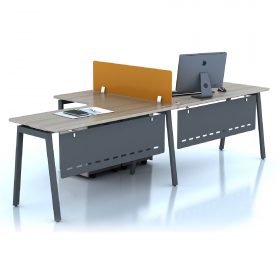 Bàn cạnh L cụm đôi S2C 1412L